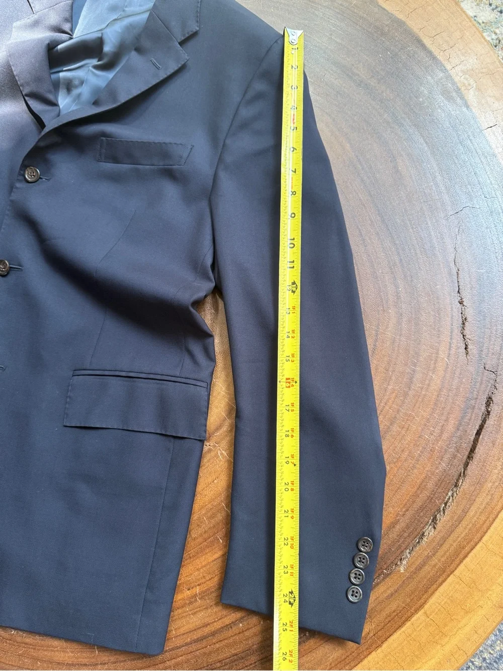 Men's Navy Blue Three-Button Polo II Blue Label Blazer - Classic Tailored Fit